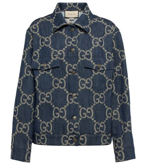 gucci jacket irreversible|Gucci retro denim jacket.